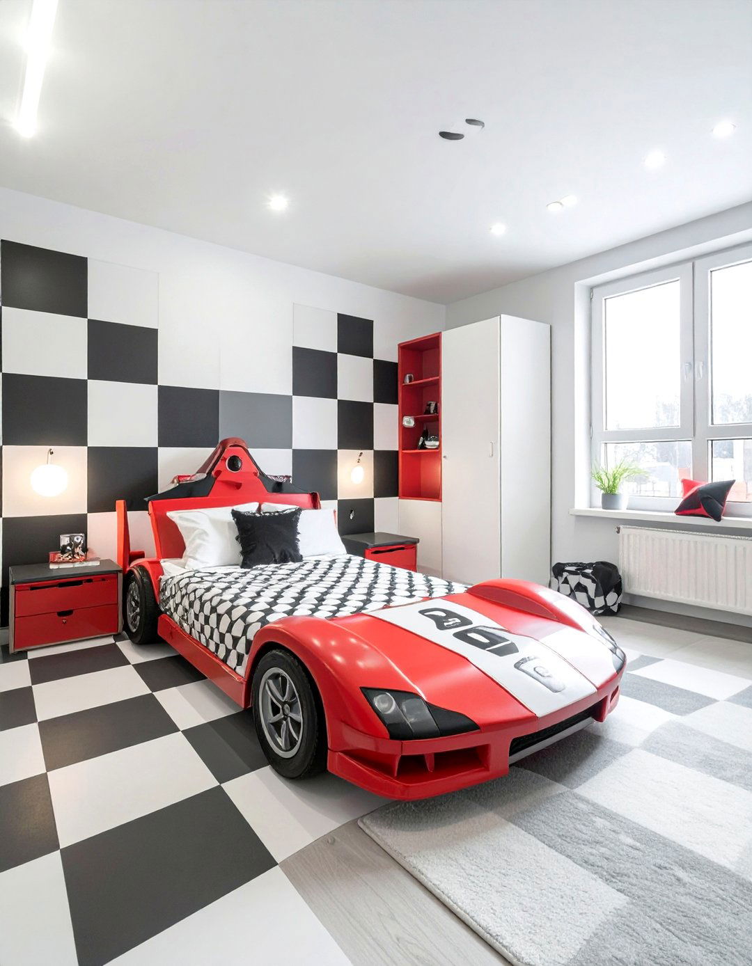 Race Car Pit Stop Game Room - 30 game room ideas for kids
