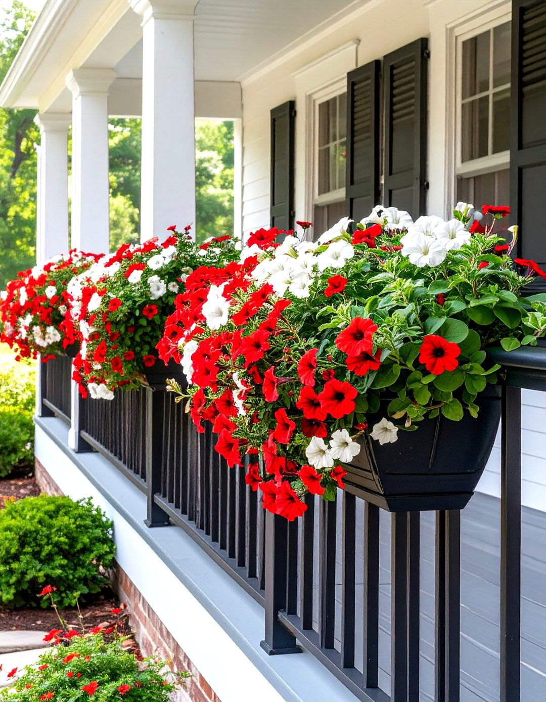 Railing Planter Boxes for a Small Porch - 30 small back porch ideas