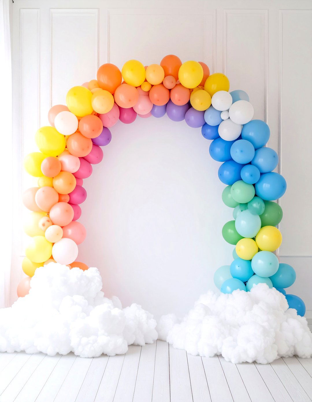 Rainbow Baby Celebration - 30 baby shower backdrop ideas