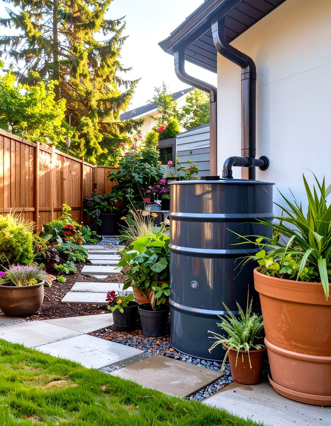 Rainwater Harvesting Systems - 30 sustainable garden design ideas