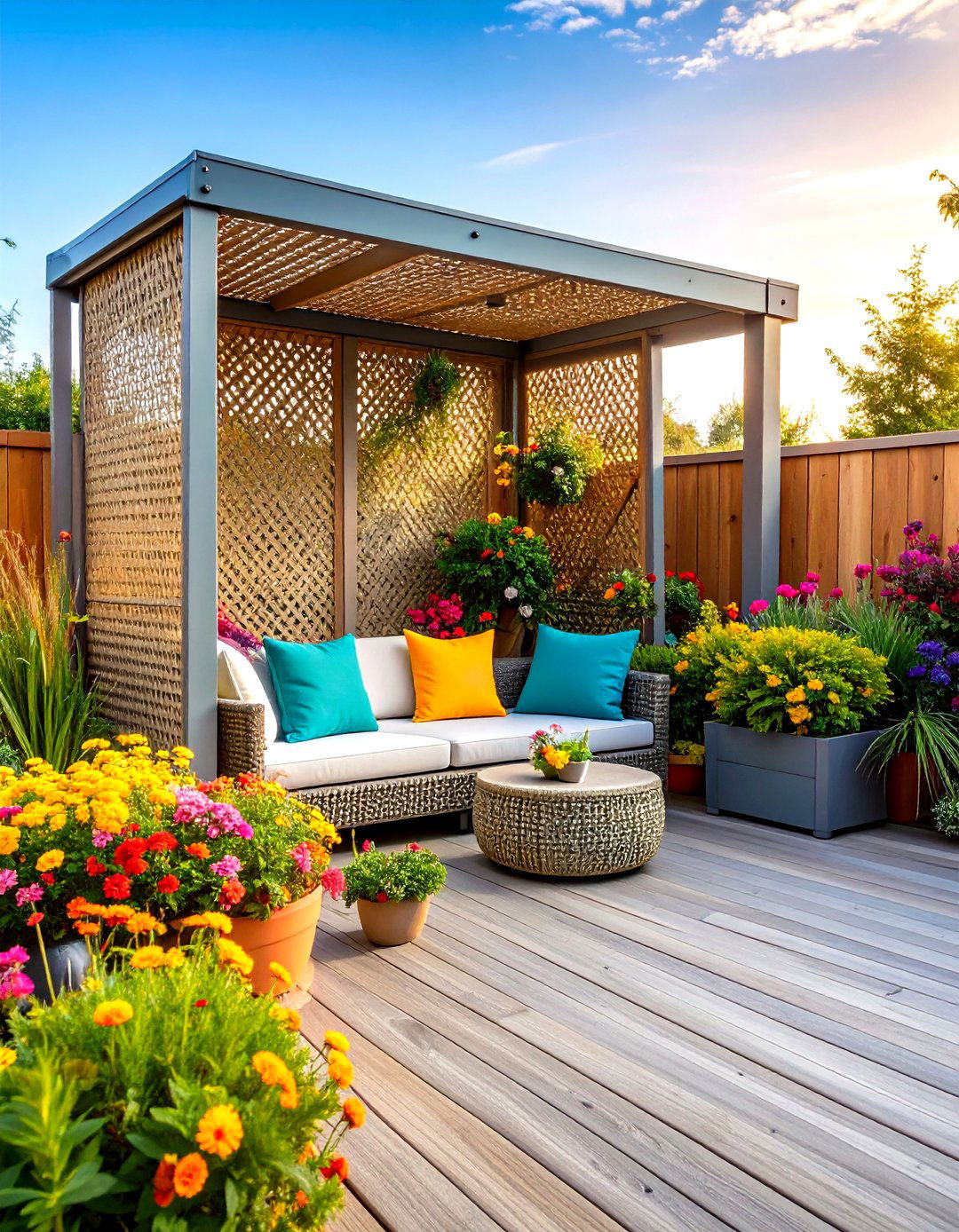 30 Best Raised Deck Privacy Ideas for Your Home - We Love Home Blog