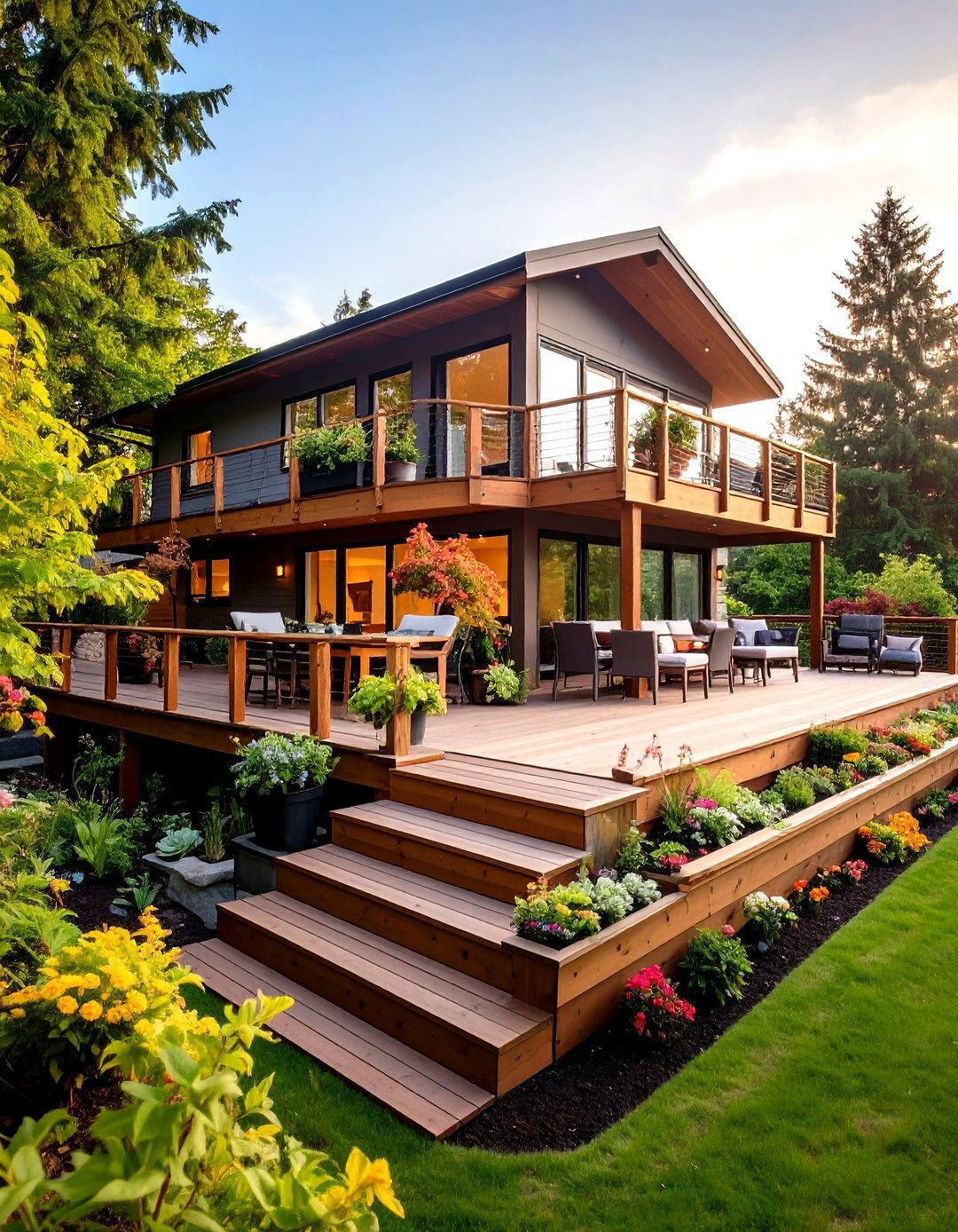 30 Best Raised Deck Privacy Ideas for Your Home - We Love Home Blog