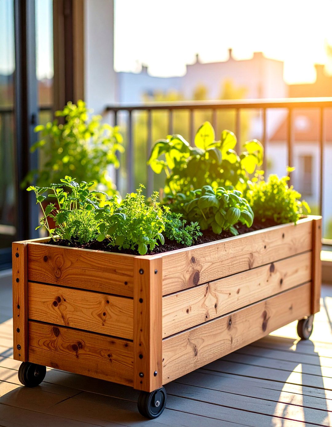 Raised Garden Bed on Wheels - 30 raised garden beds ideas