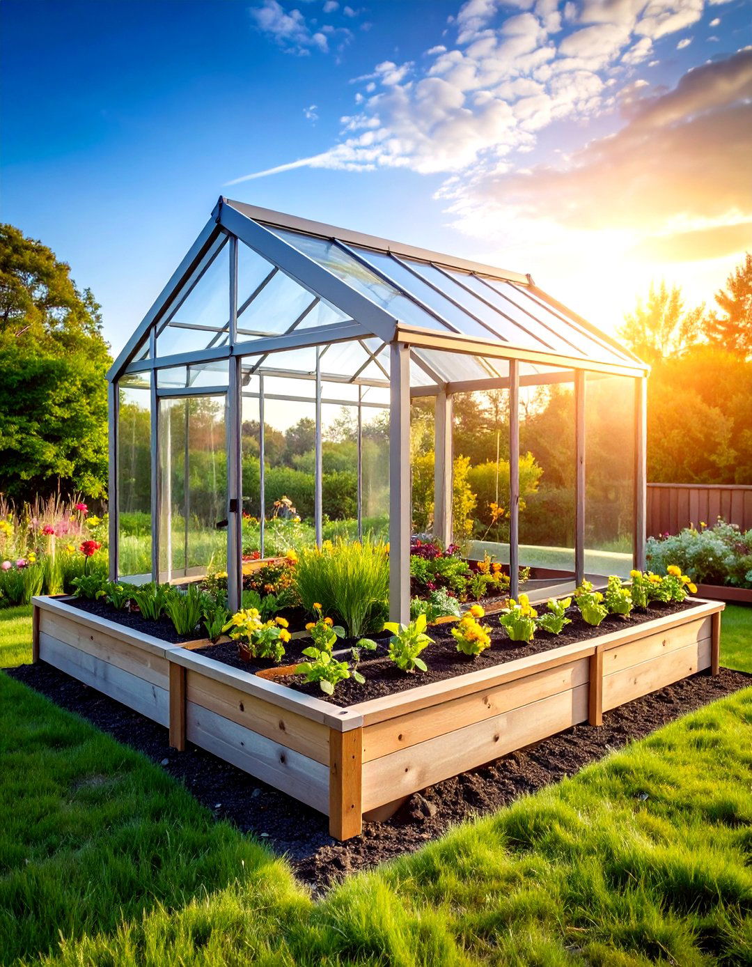 Raised Garden Bed with Cold Frame Top - 30 raised garden beds ideas