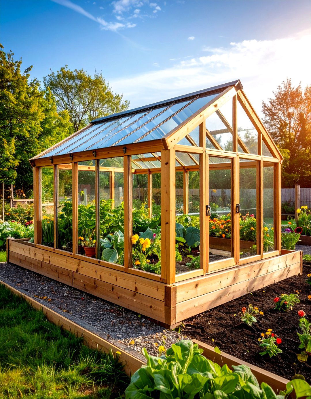 Raised Garden Bed with Cold Frame Top - 30 raised garden bed designs