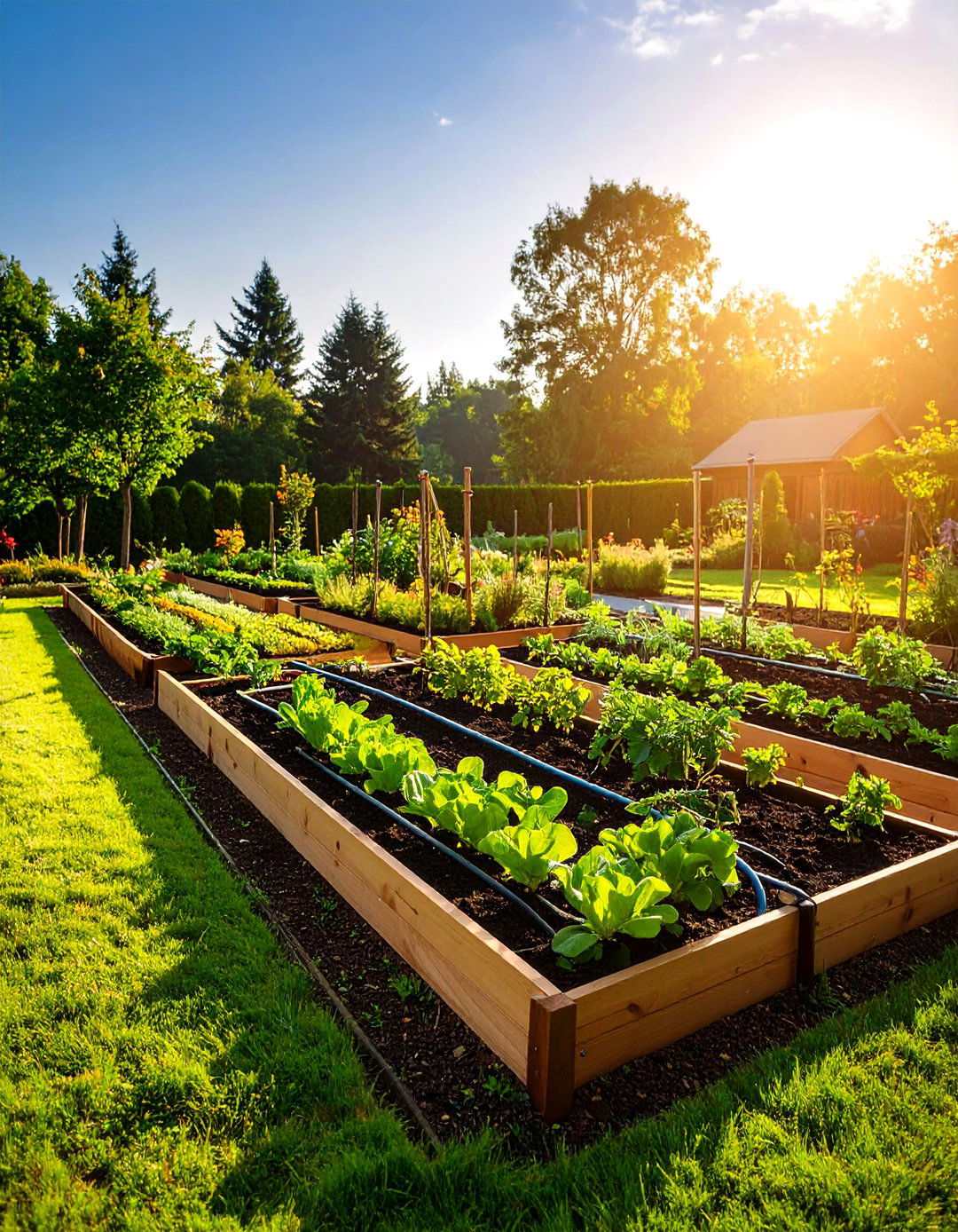 Raised Garden Bed with Integrated Irrigation - 30 raised garden bed designs