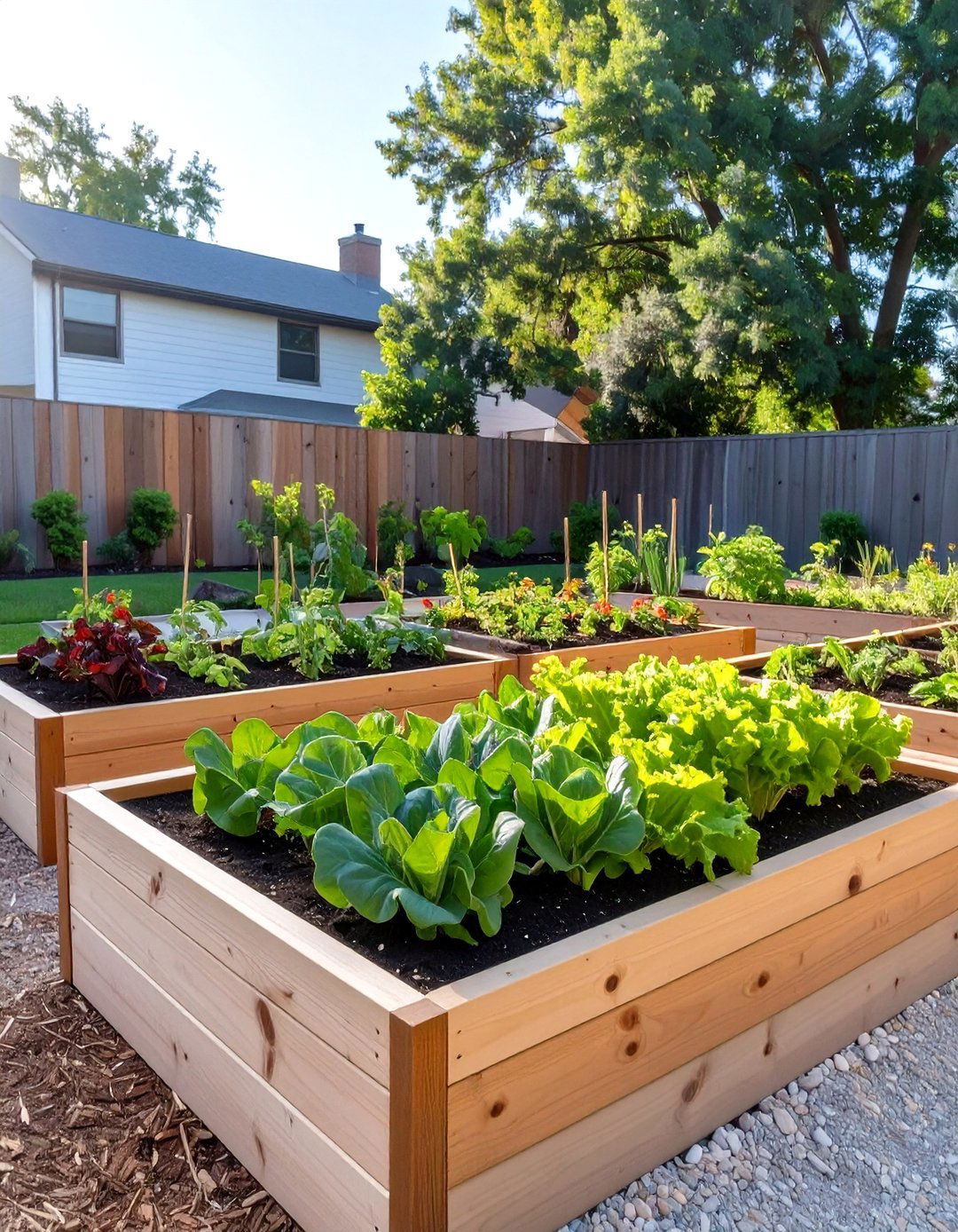 Raised Garden Beds for Vegetables - 30 outdoor landscaping ideas