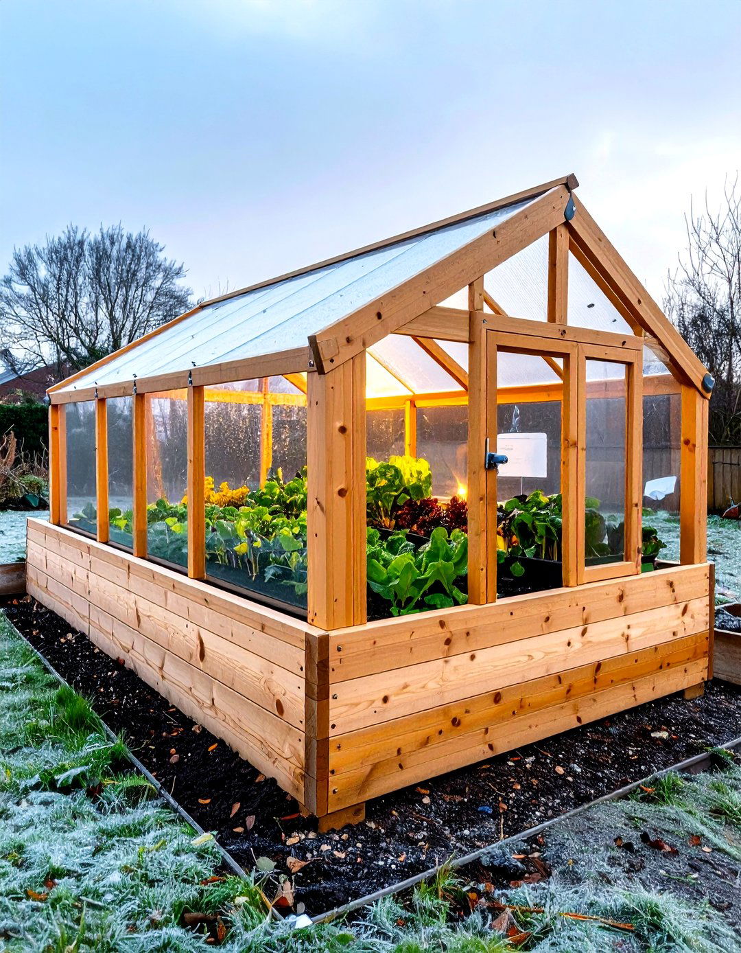 Raised Garden with a Cold Frame Top - 30 raised garden ideas