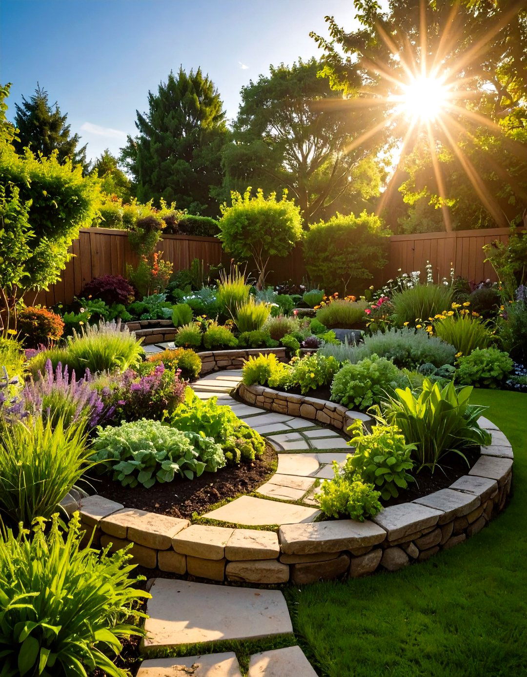 Raised Herb Spiral Garden Design - 30 raised garden bed designs