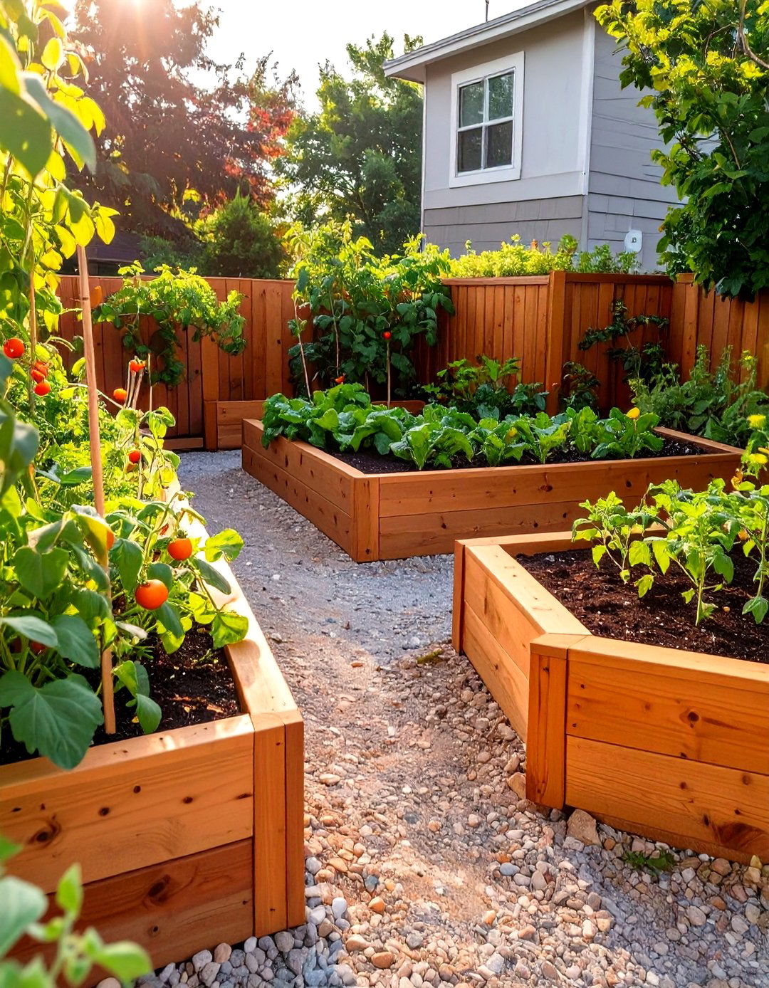 Raised Vegetable Garden Beds - 30 corner landscaping ideas