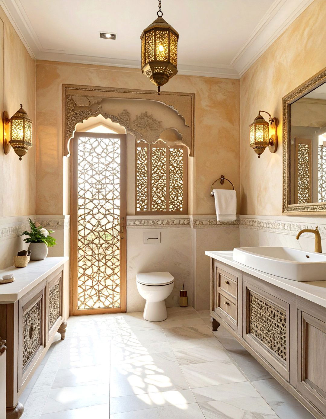 Rajasthani Jali Screen Indian Toilet Bathroom - 30 indian toilet bathroom design ideas