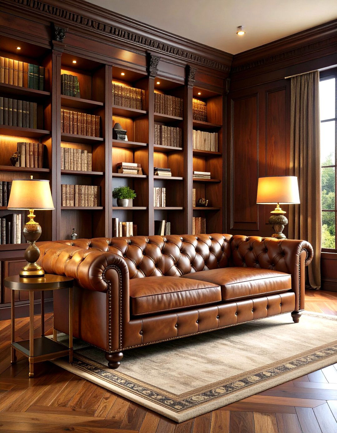 Ralph Lauren Inspired Dark Wood Library - 30 ralph lauren interior design ideas