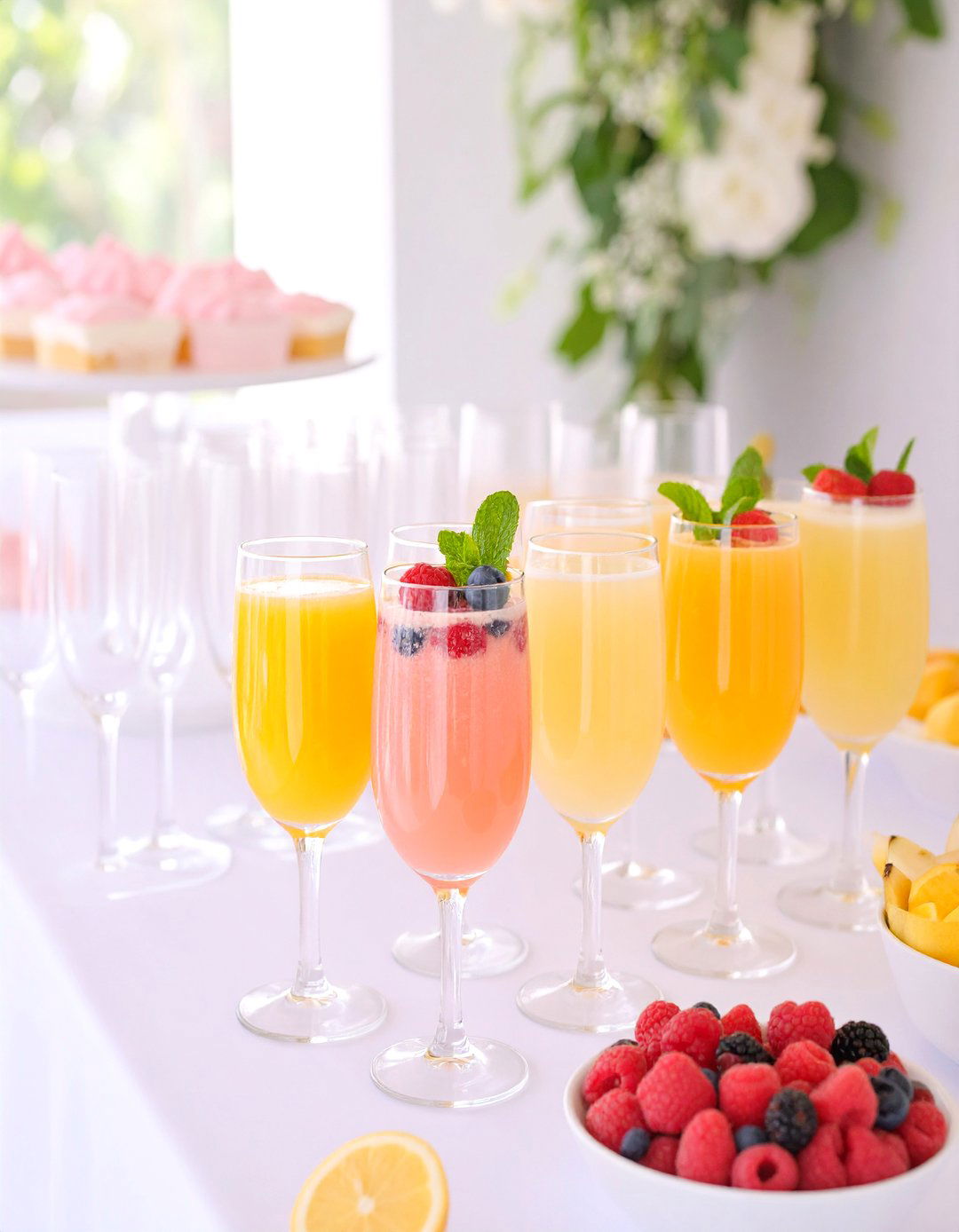Ready to Pop Drink Station - 30 baby shower menu ideas