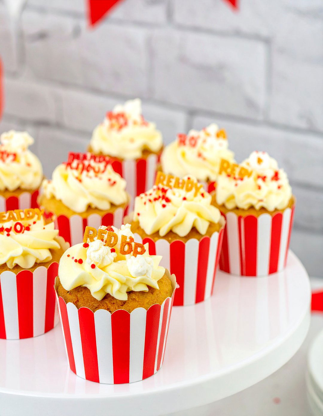 Ready to Pop Popcorn Cupcakes - 30 baby shower cupcake ideas