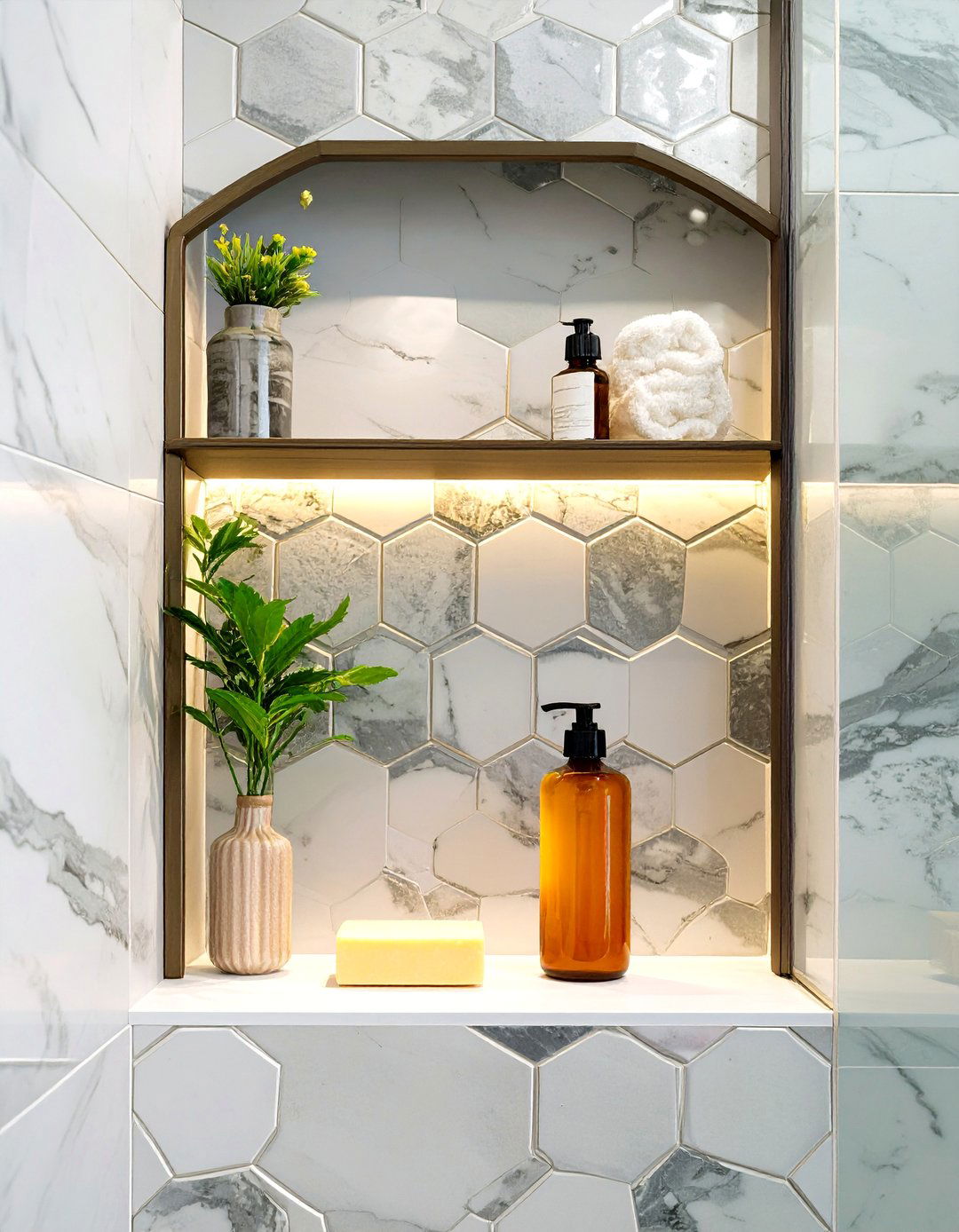 Recessed Bathroom Wall Niche - 30 bathroom shelf ideas