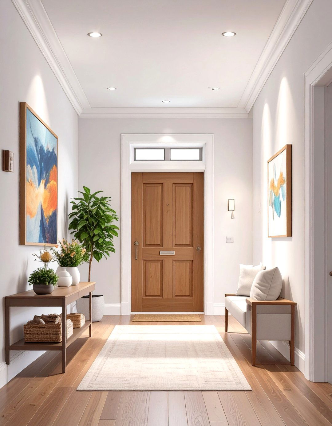 Recessed Downlights for Small Entryway Lighting - 30 small entryway lighting ideas