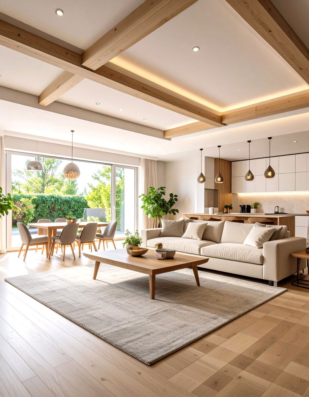 Recessed Lighting in a Grid Pattern - 30 living room ceiling ideas
