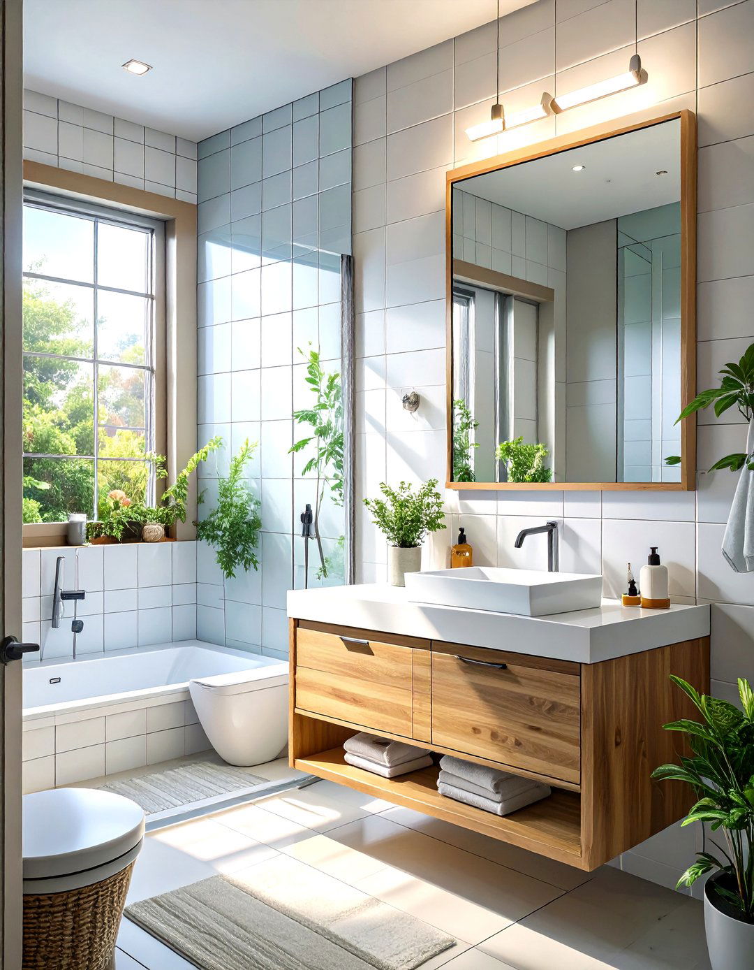 Recessed Medicine Cabinet Addition - 30 small bathroom makeover ideas