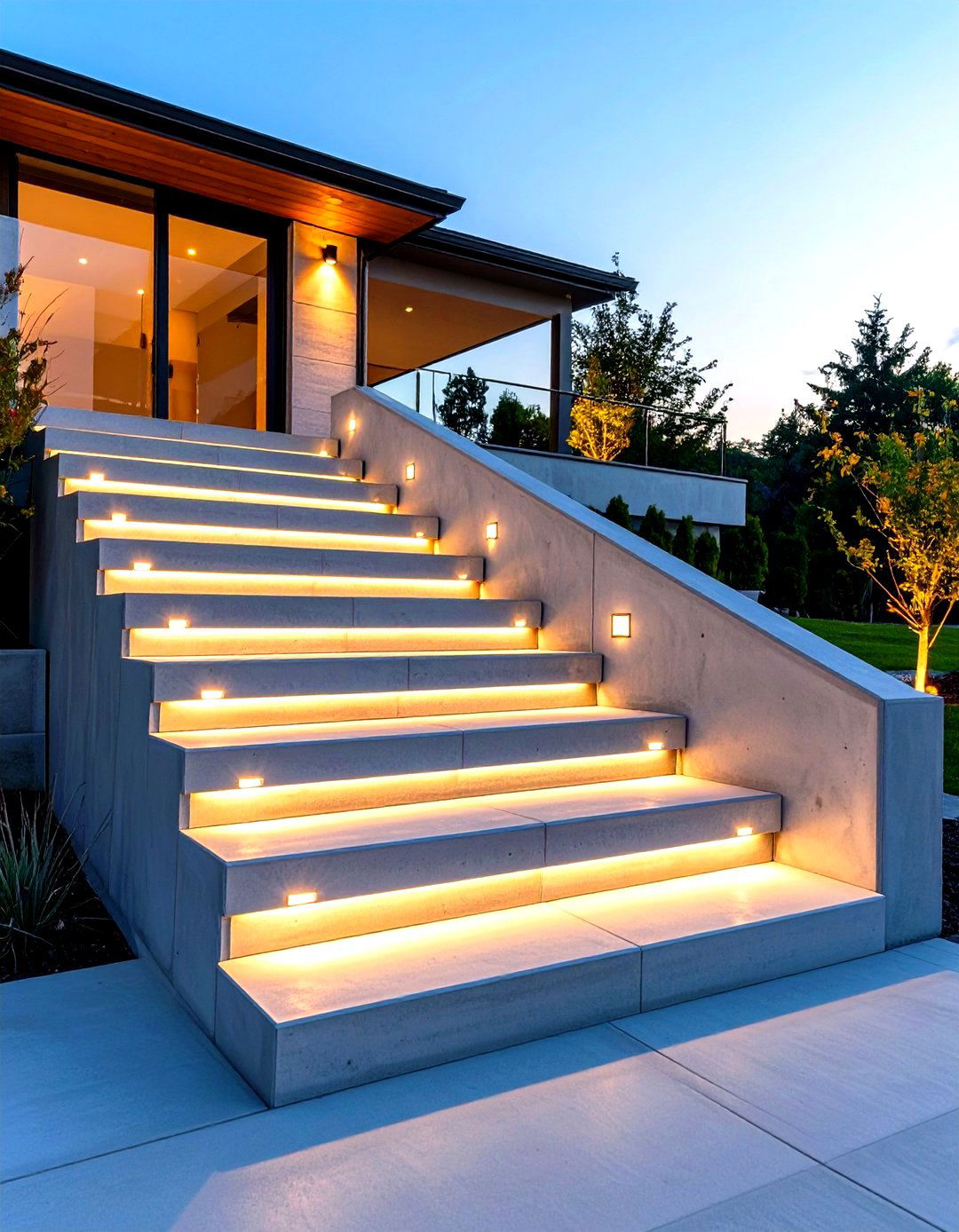 Recessed Outdoor Step and Wall Lights - 30 outdoor wall lighting ideas