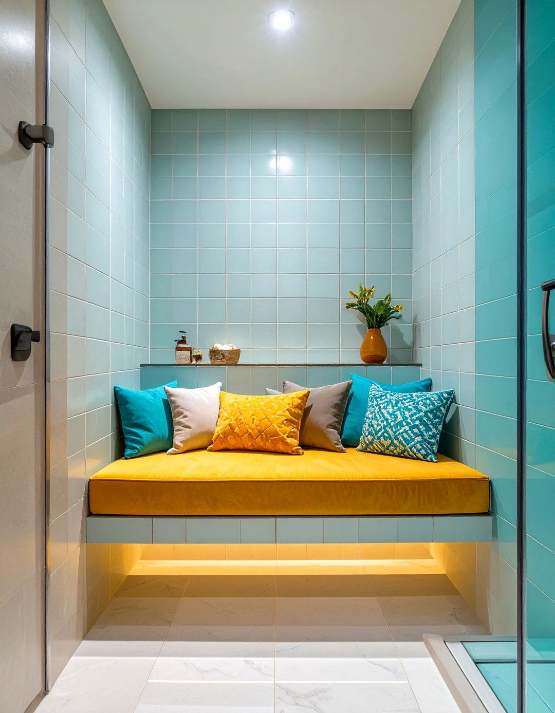 Recessed or Inset Shower Bench - 30 shower bench ideas