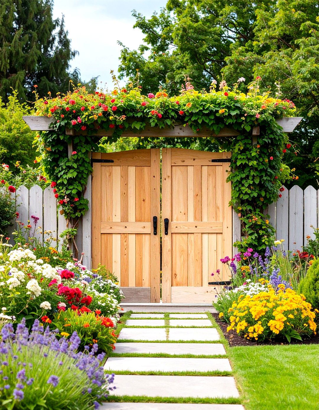 Reclaimed Material DIY Garden Arbor - 30 garden arbor ideas