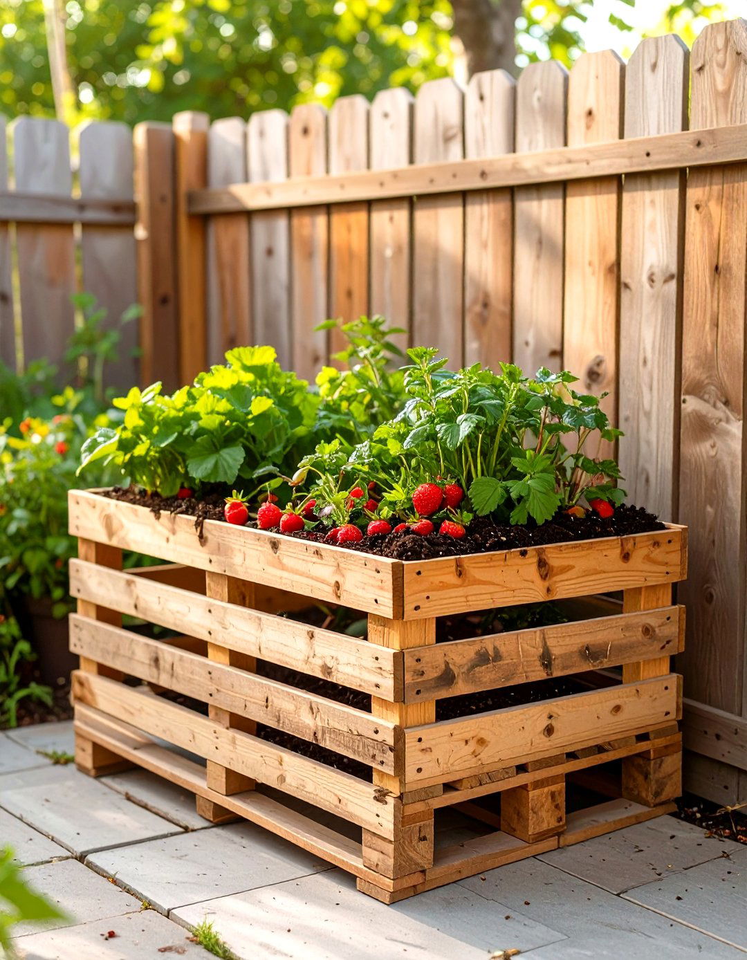 Reclaimed Pallet Vegetable Garden - 30 vegetable garden design ideas