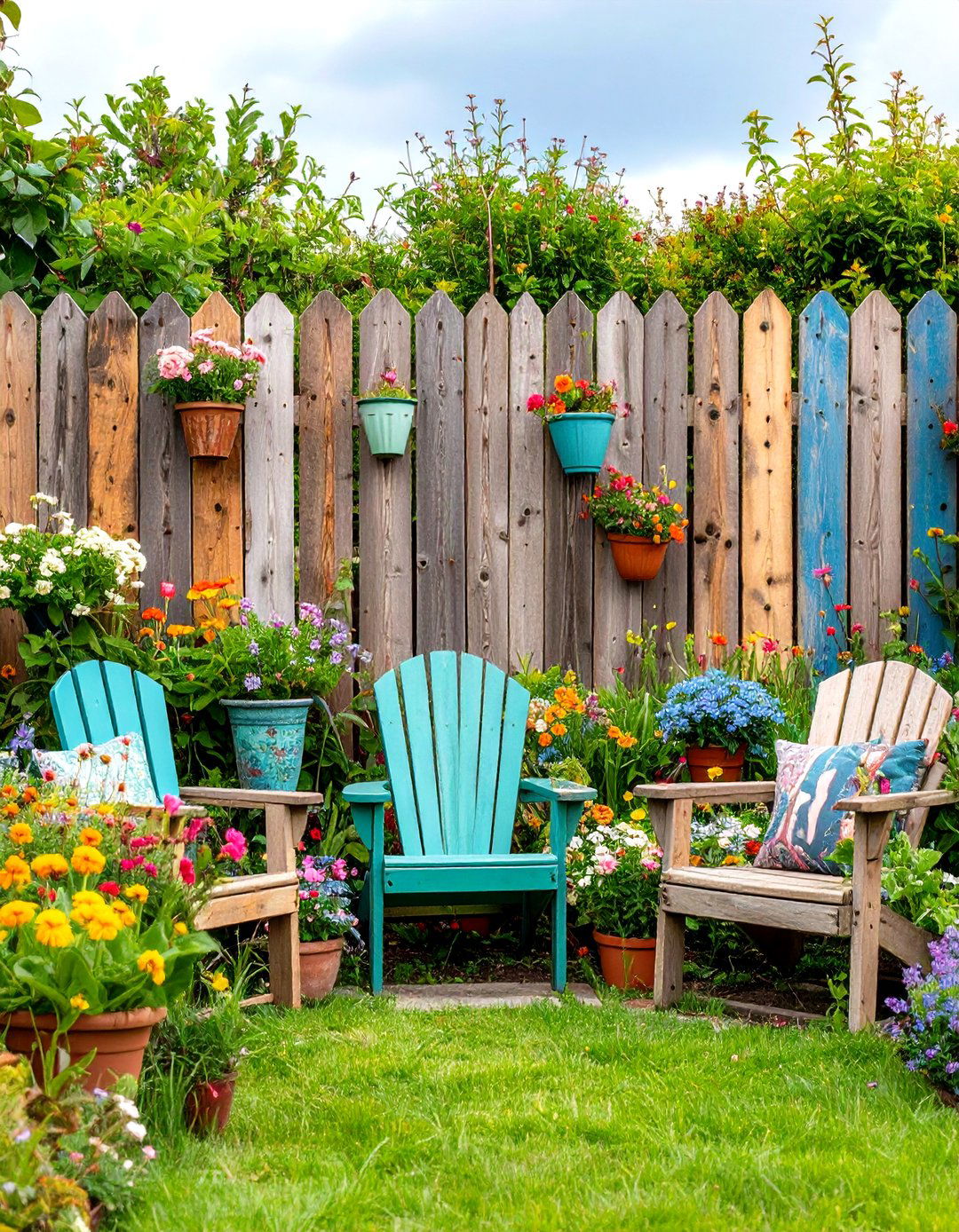 Reclaimed Pallet Wood Garden Fencing - 30 garden fencing ideas