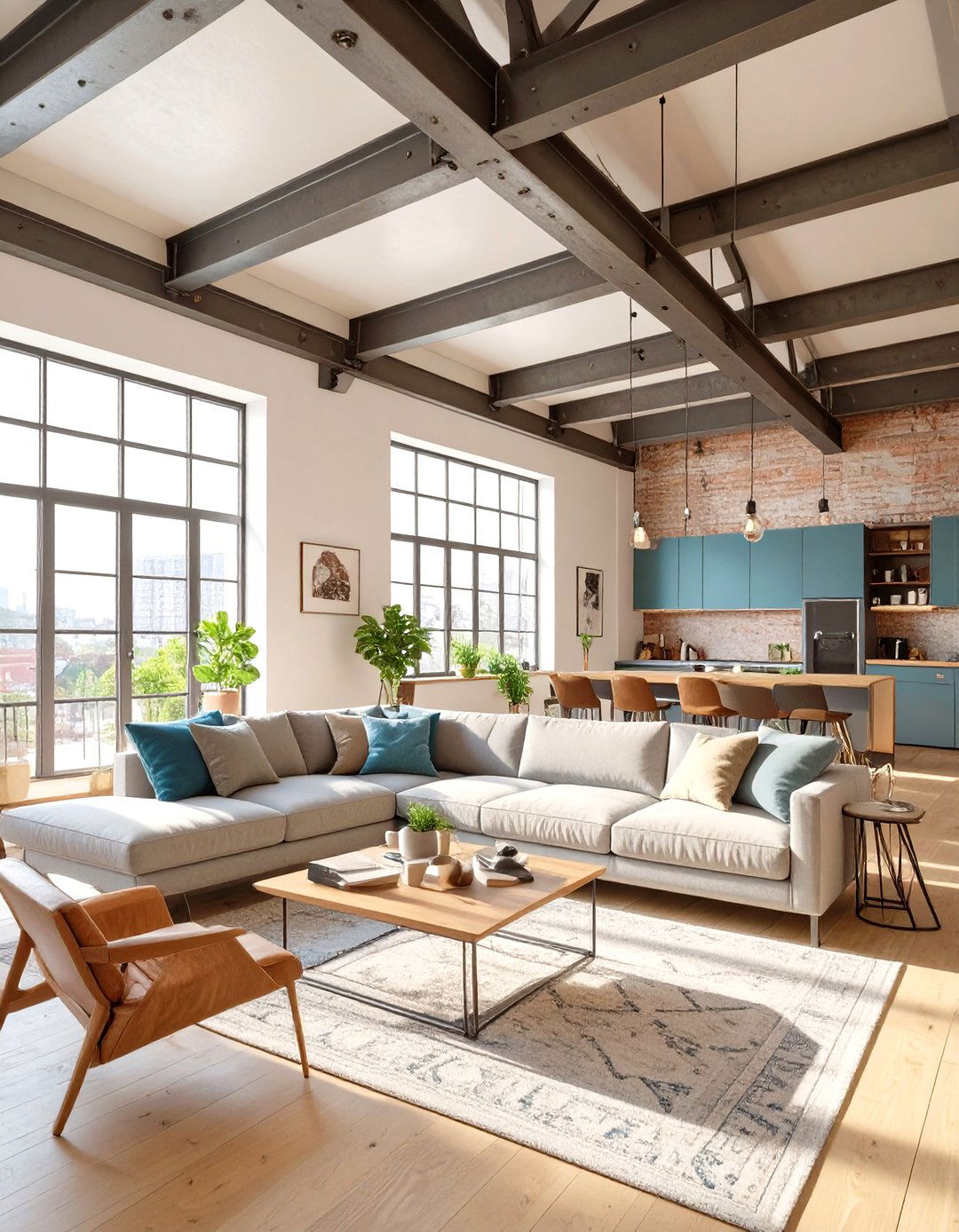 Reclaimed Steel Accents - 30 sustainable interior design ideas