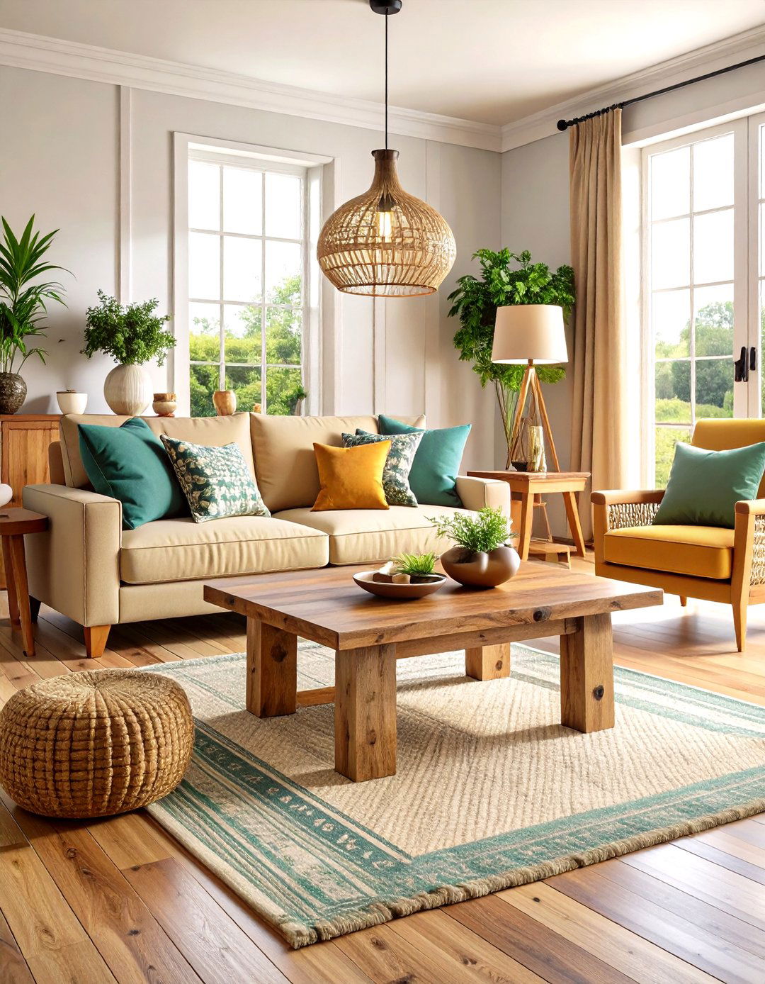 Reclaimed Wood Coffee Table - 30 pottery barn living room ideas