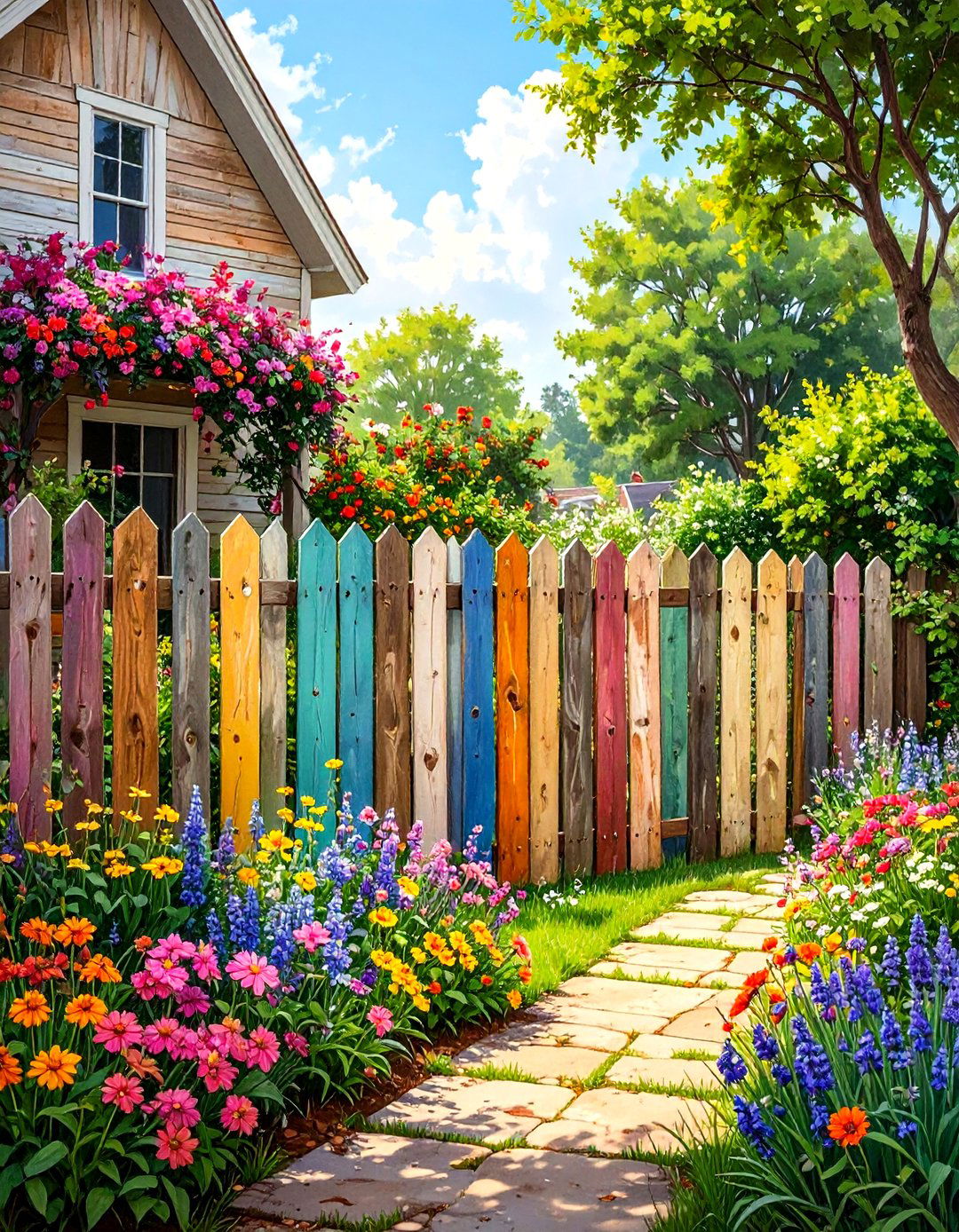 Reclaimed Wood Fence - 30 small front yard fence ideas
