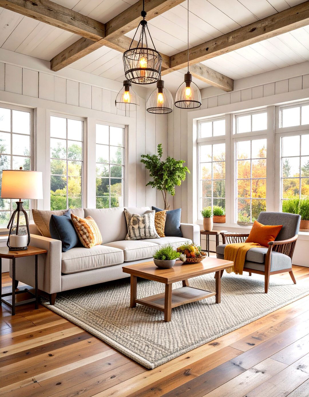 Reclaimed Wood Flooring - 30 living room floor ideas