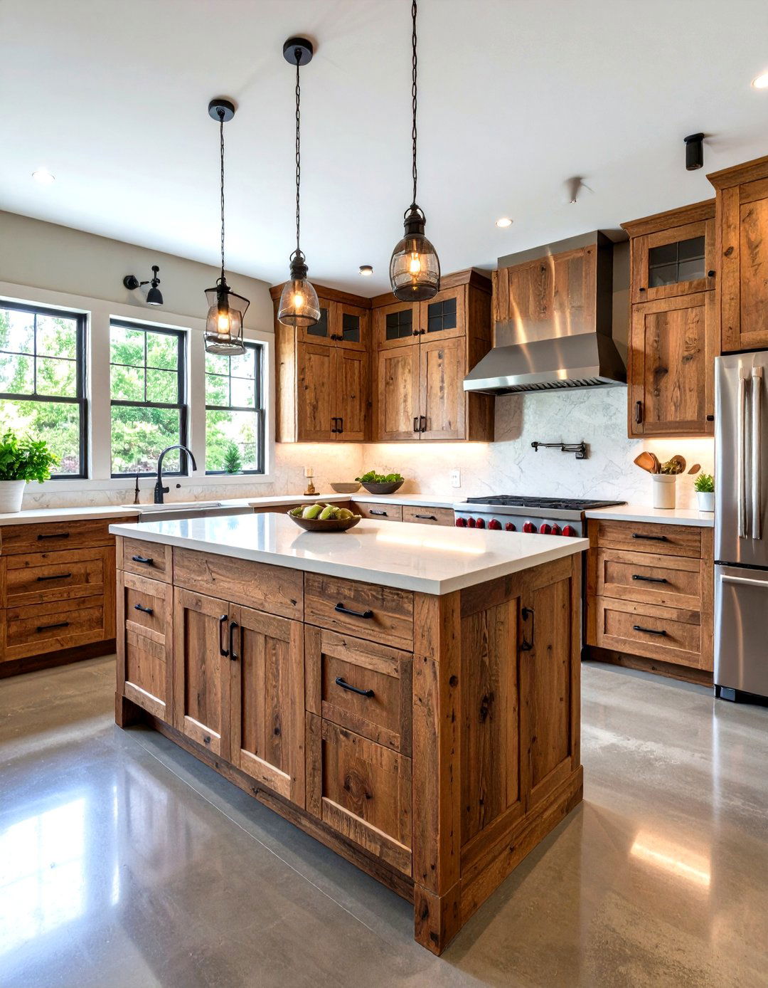 Reclaimed Wood Kitchen Cabinets - 30 design kitchen cabinets ideas