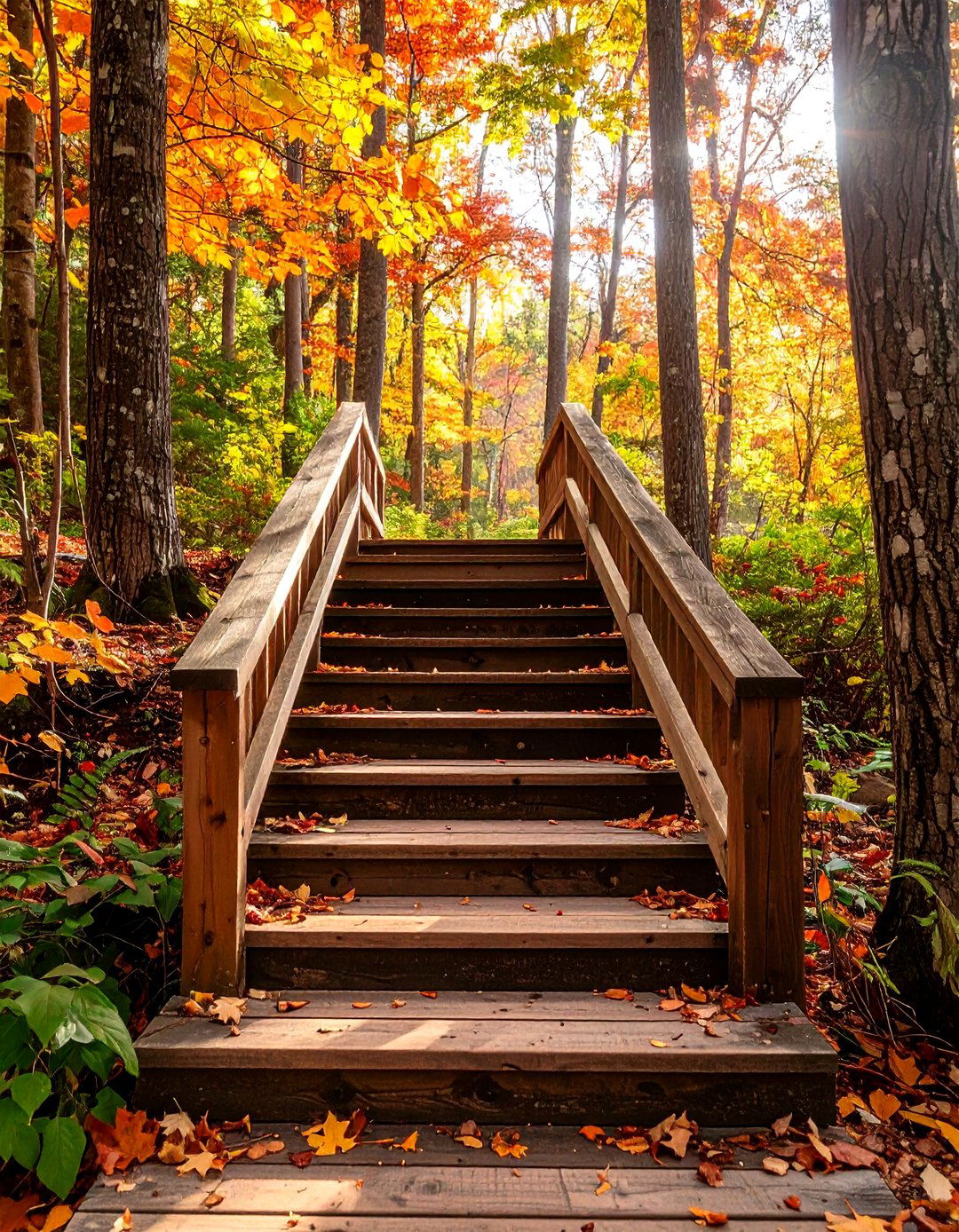 Reclaimed Wood Porch Steps - 30 porch steps ideas
