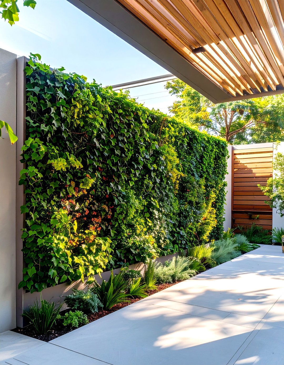 Reclaimed Wood Wall - 30 tall backyard privacy ideas