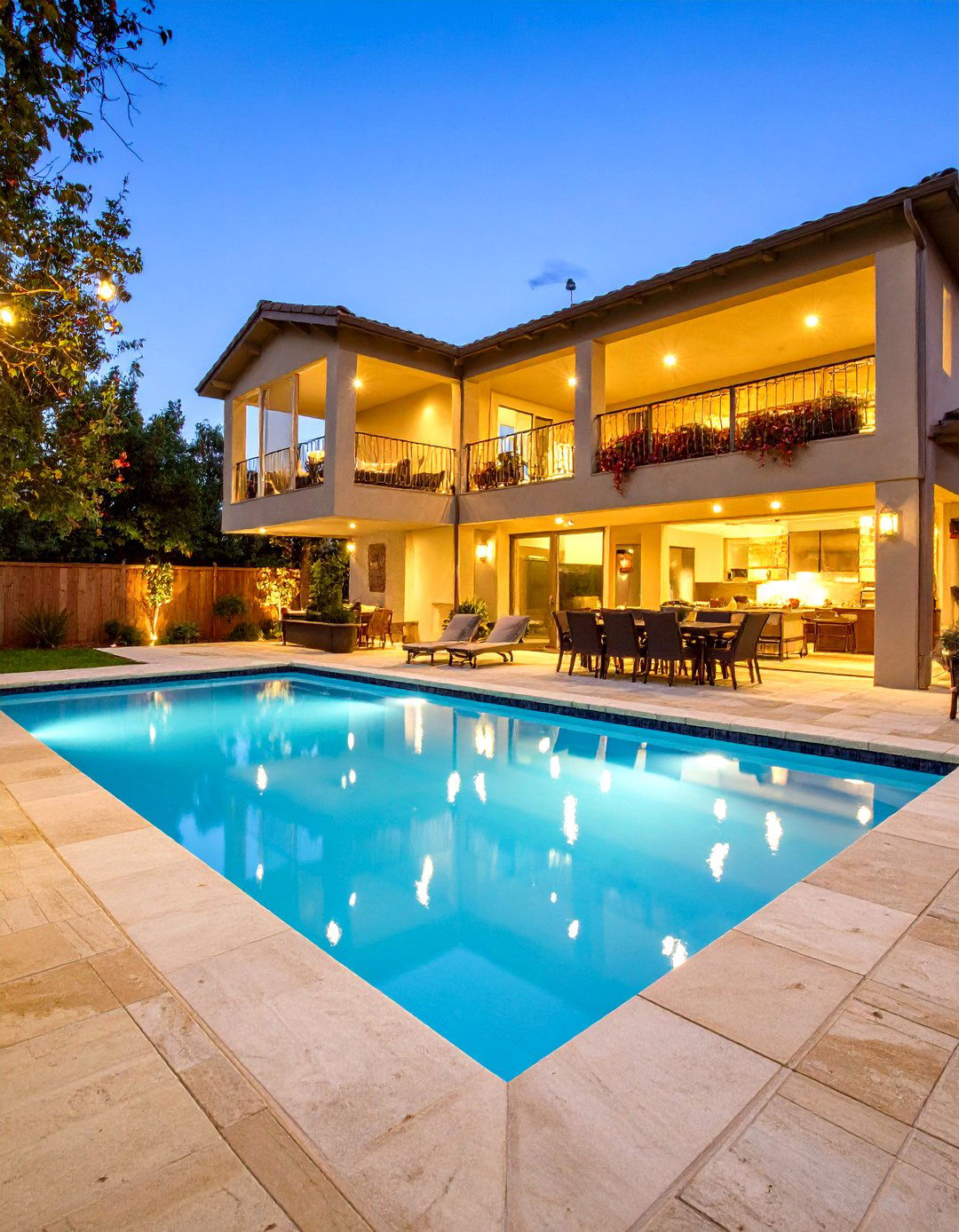 Rectangular Pool with Multi Level Patios - 30 rectangular pool landscaping ideas