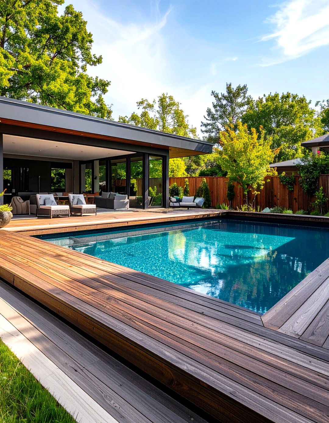 30 Modern Rectangular Pool Landscaping Ideas to Try - We Love Home Blog
