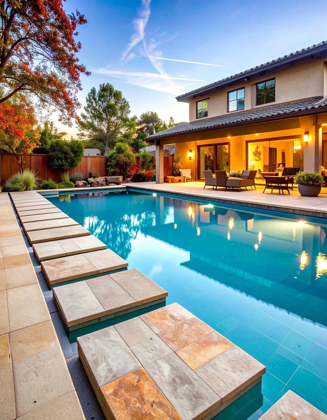 30 Modern Rectangular Pool Landscaping Ideas to Try - We Love Home Blog