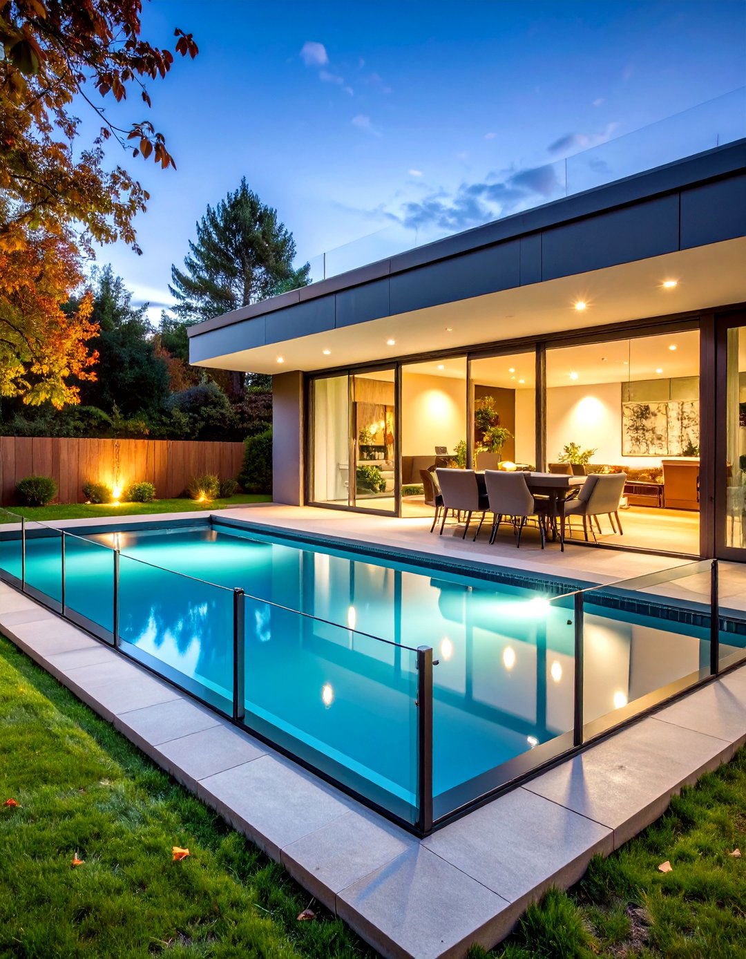 Pool View Rectangle 30 Modern Rectangular Pool Landscaping Ideas to Try - We Love Home Blog
