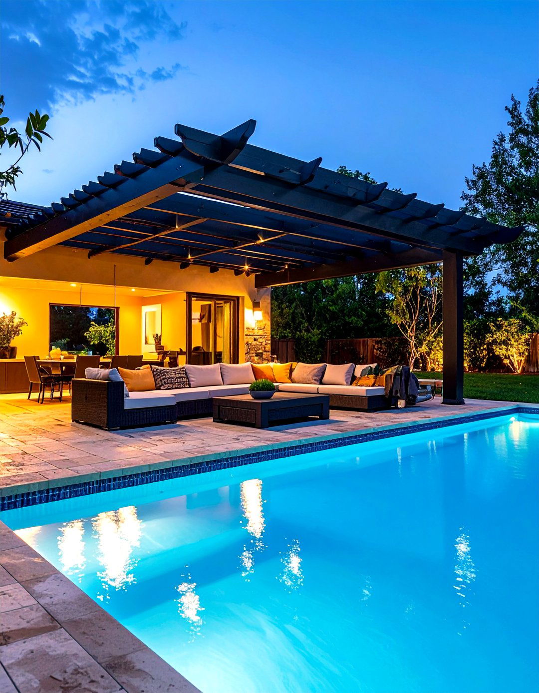 30 Modern Rectangular Pool Landscaping Ideas to Try - We Love Home Blog