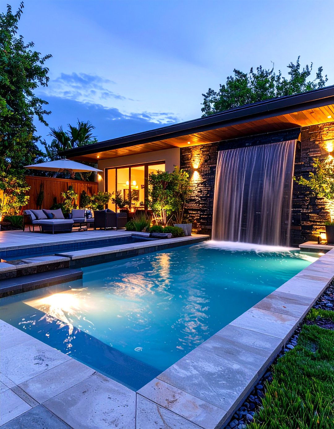 30 Modern Rectangular Pool Landscaping Ideas to Try - We Love Home Blog
