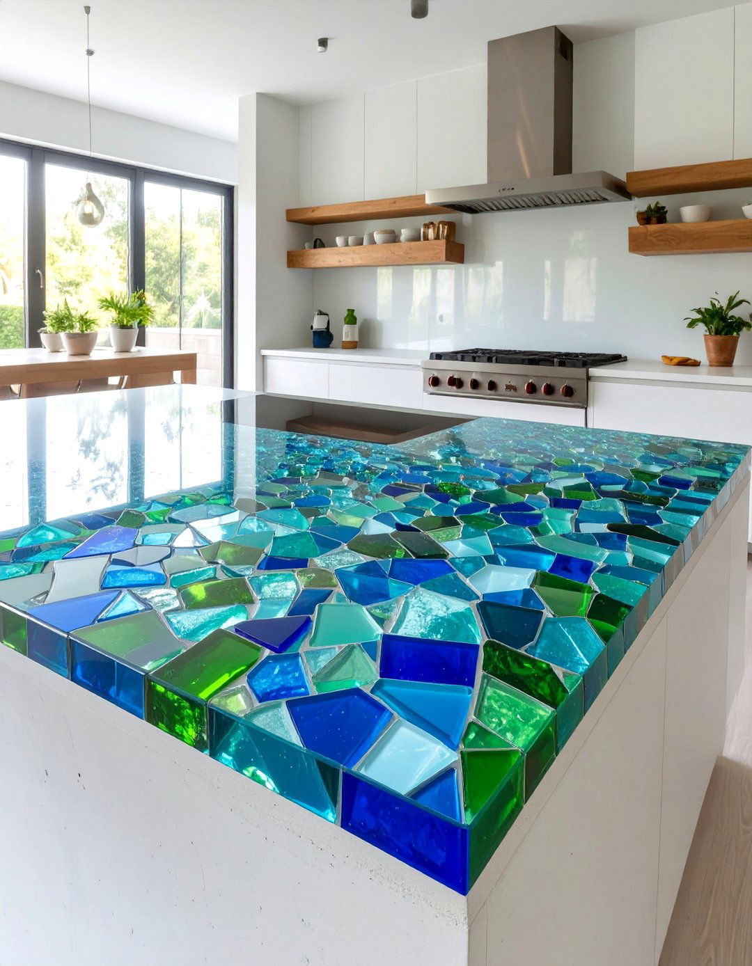 Recycled Glass Countertops - 30 sustainable interior design ideas