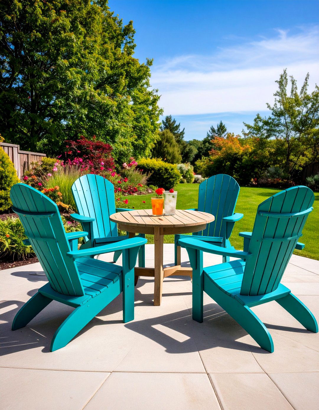 Recycled Plastic Adirondack Chairs - 30 patio furniture ideas