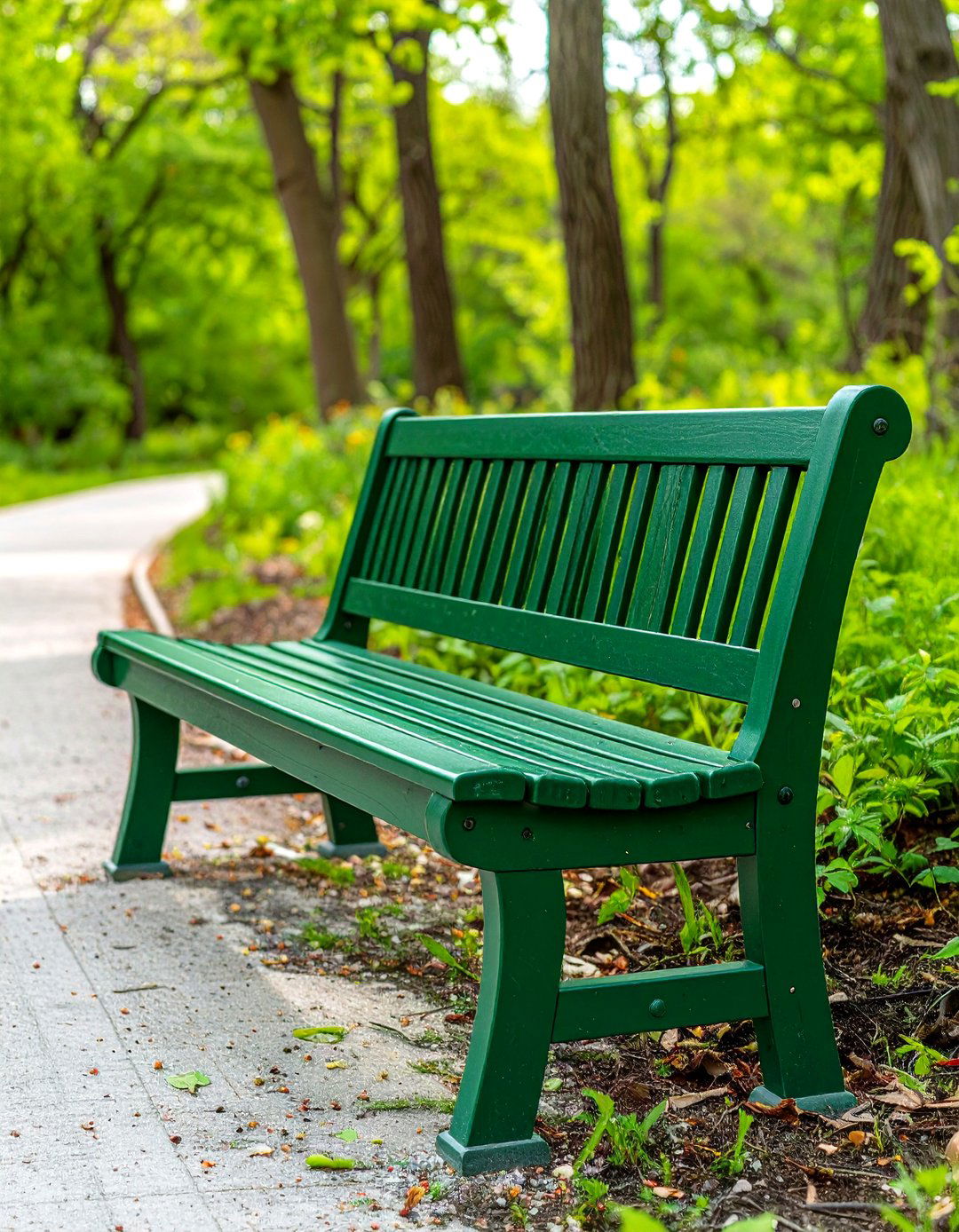 Recycled Plastic Lumber Bench - 30 outdoor bench ideas