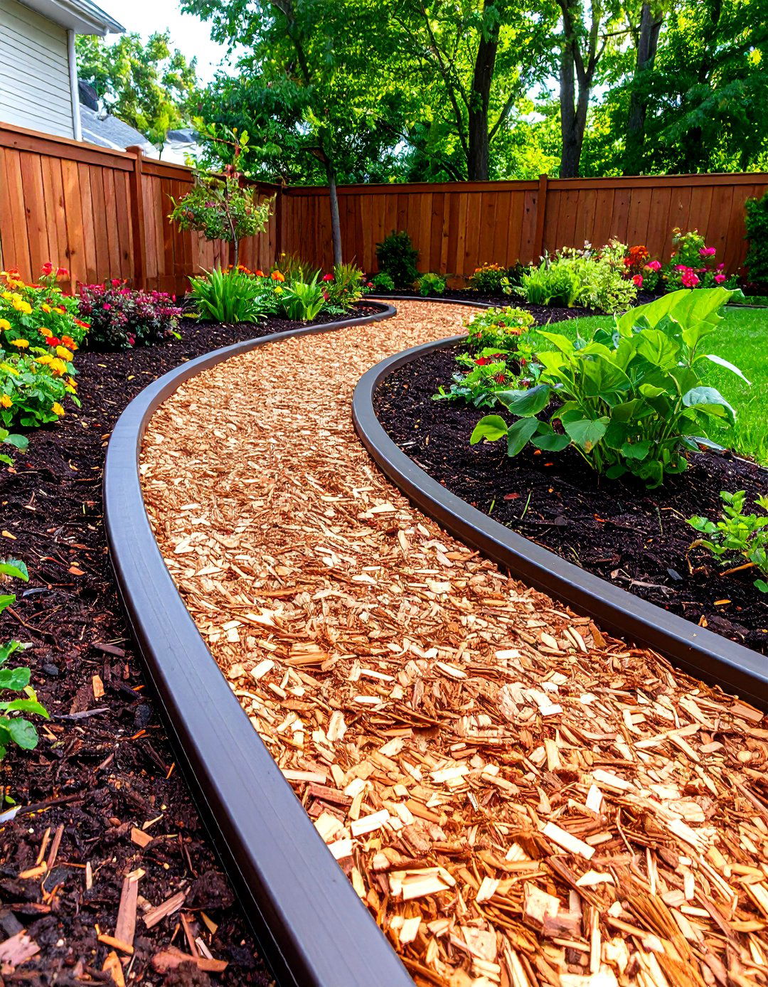 Recycled Rubber Edging - 30 landscaping border ideas