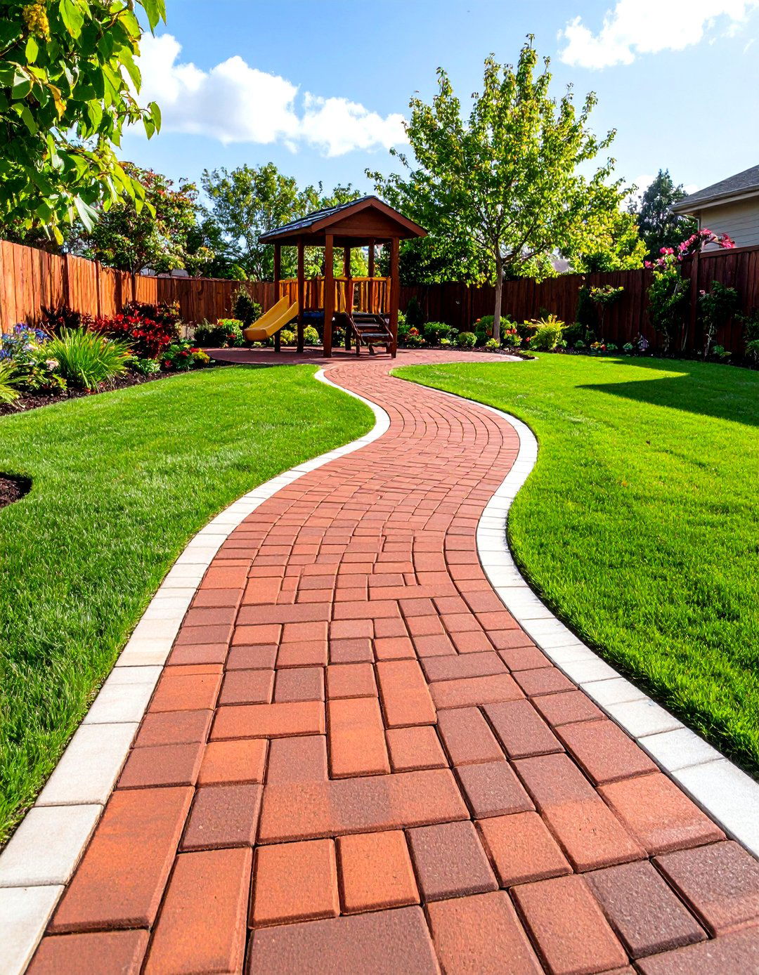 Recycled Rubber Paver Garden Walkway - 30 garden walkway ideas