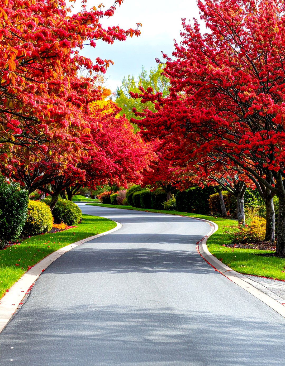 Red Twig Dogwood Along a Driveway - 30 red twig dogwood landscape design ideas