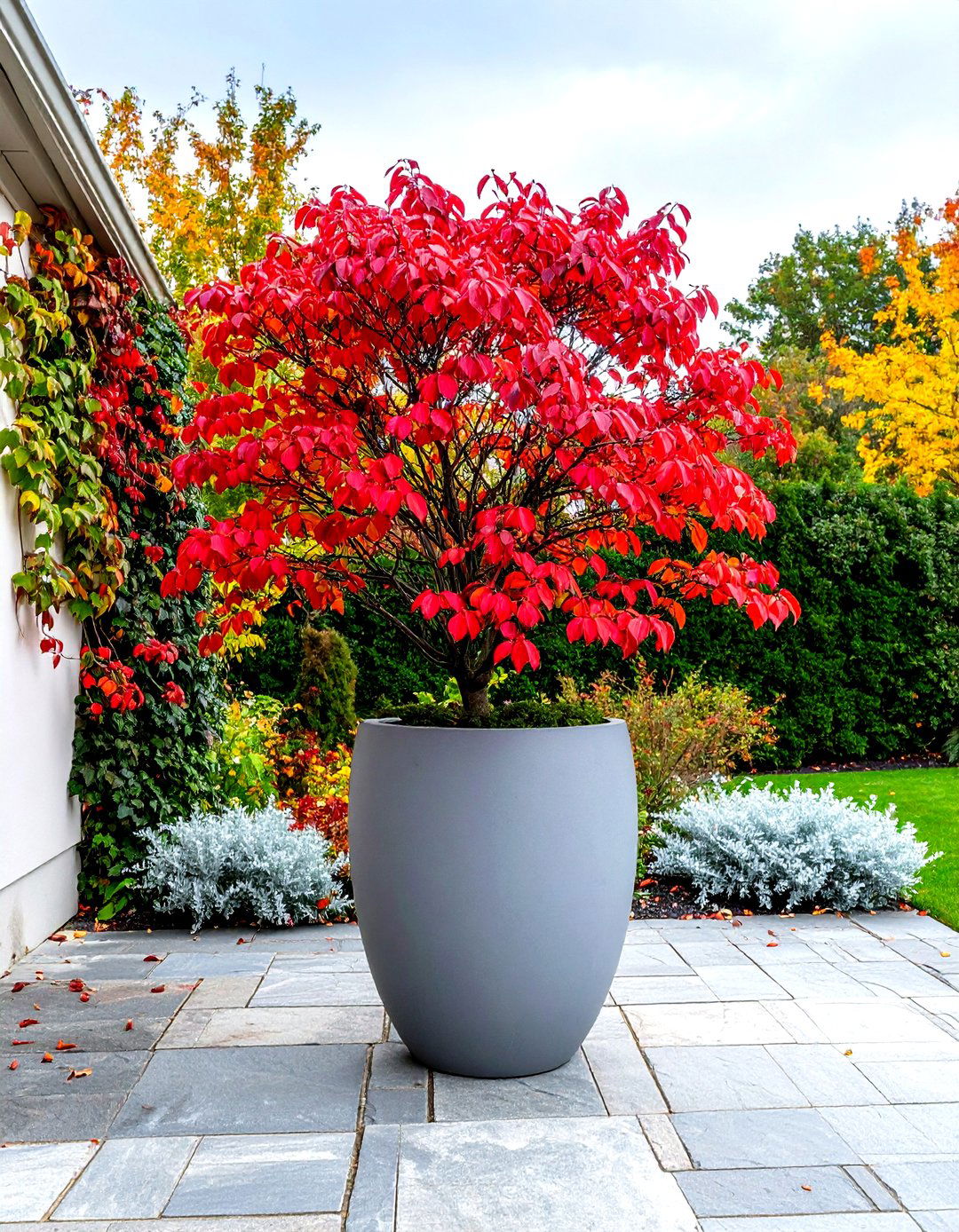 Red Twig Dogwood in Large Containers - 30 red twig dogwood landscape design ideas