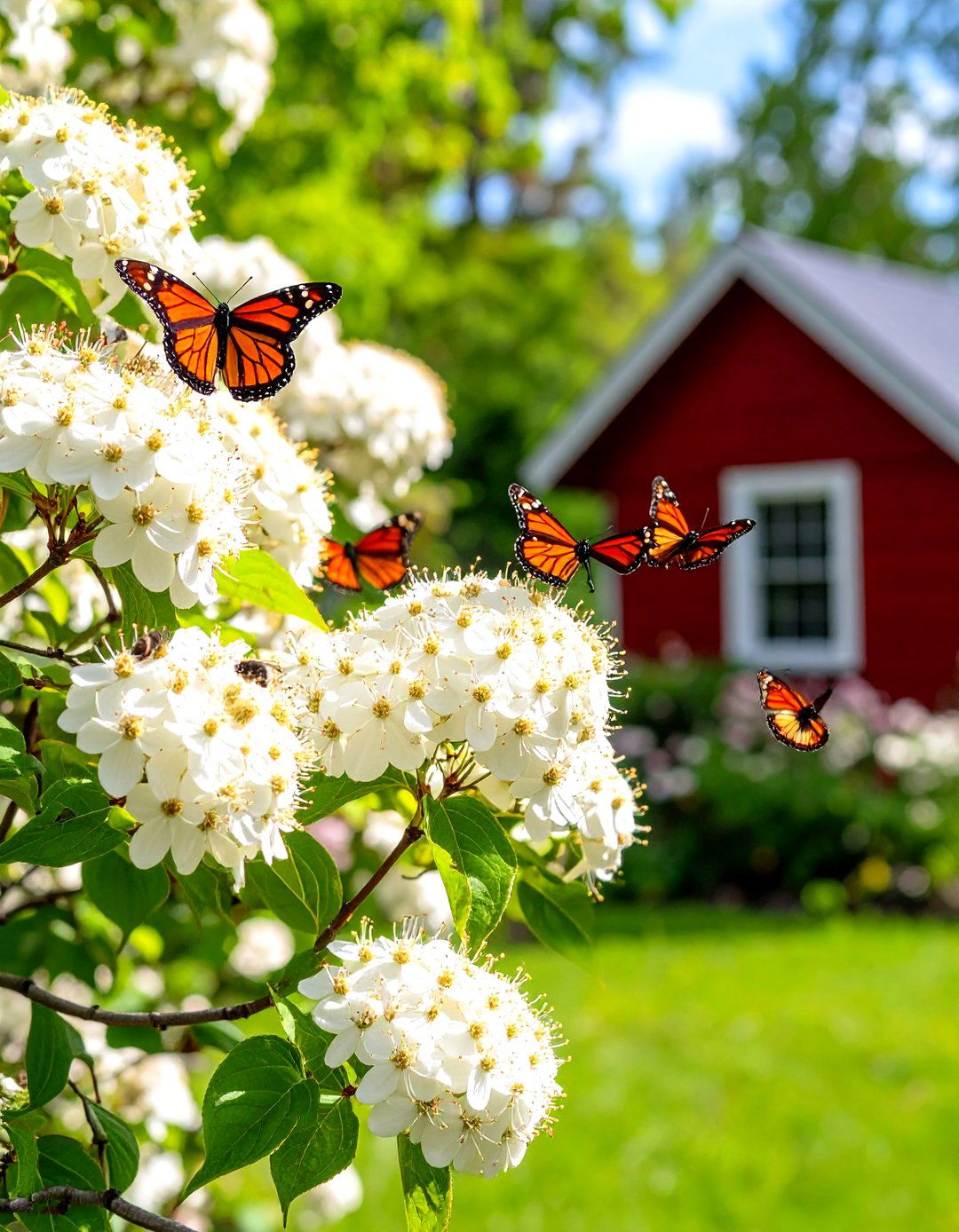 Red Twig Dogwood in a Pollinator Garden - 30 red twig dogwood landscape design ideas