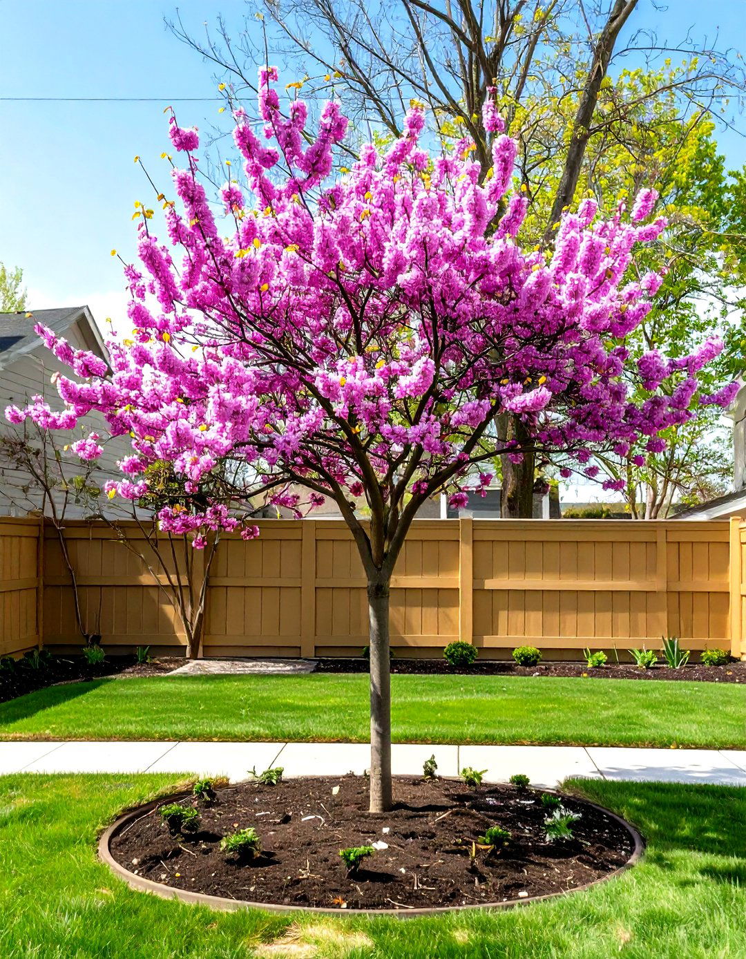 Redbud Tree Landscaping for Early Spring Blooms - 30 tree landscaping ideas