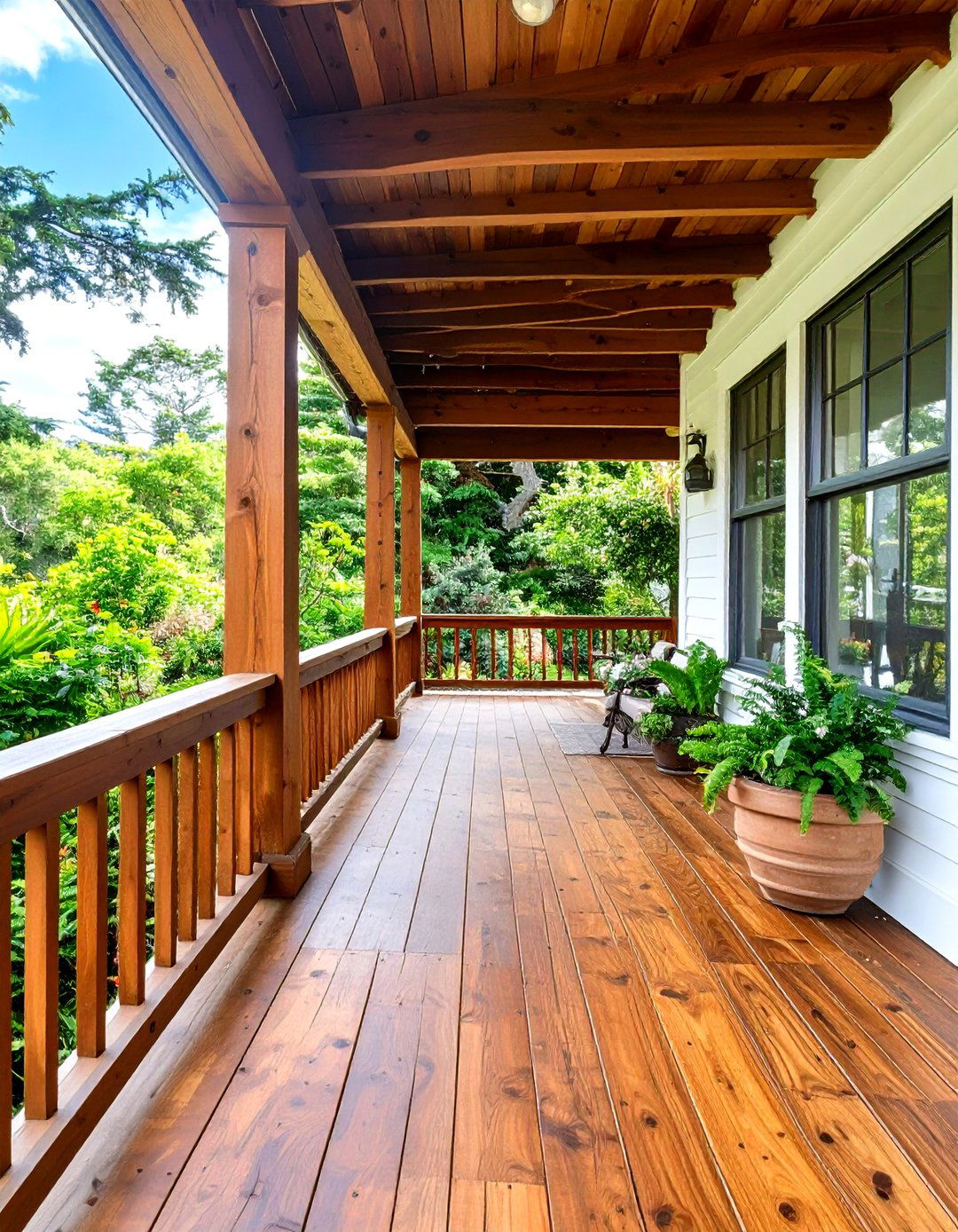 30 Classic Wood Front Porch Ideas for Home Curb Appeal - We Love Home Blog